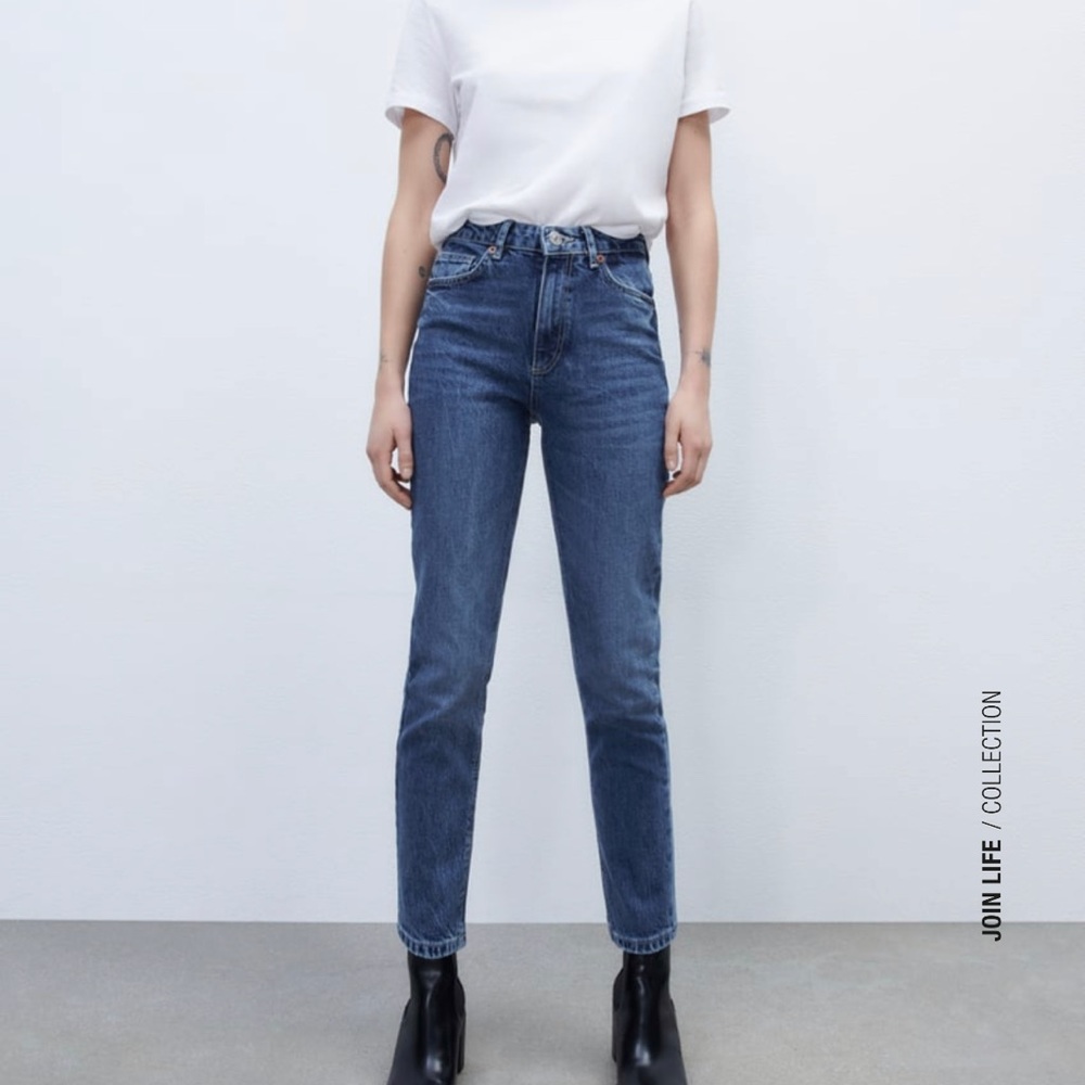 Zara slim fit jeans, medium wash size US2